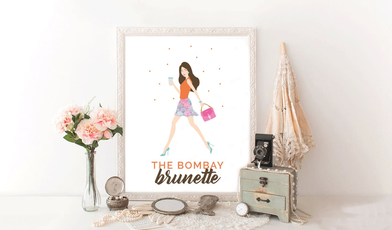 Bombay Brunette — brand identity design by The Design Bay Studio